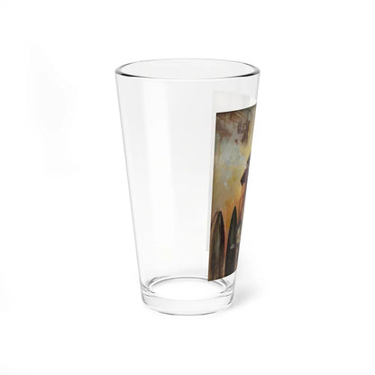 Original illustration (Magazine Illustration) Pint Glass 16oz-Go Mug Yourself