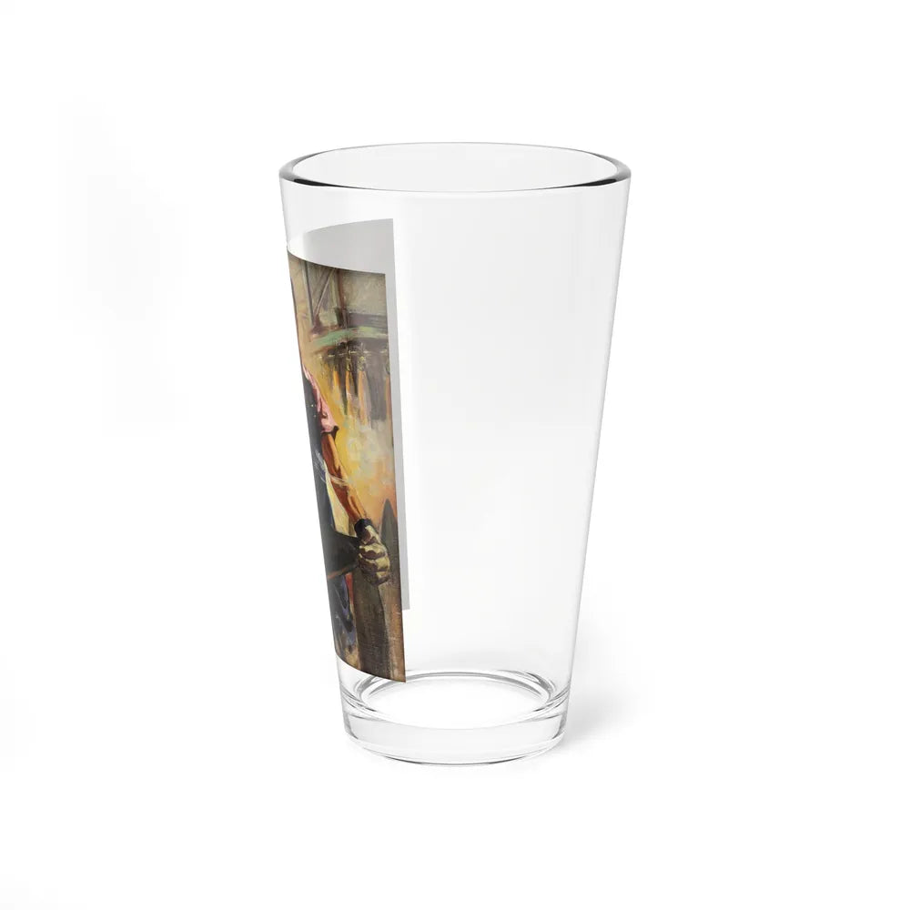 Original illustration (Magazine Illustration) Pint Glass 16oz-Go Mug Yourself