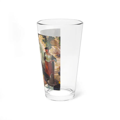 Original illustration_1 (Magazine Illustration) Pint Glass 16oz - Go Mug Yourself