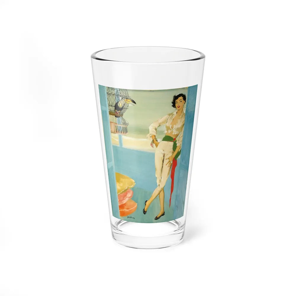 Original magazine illustration (Magazine Illustration) Pint Glass 16oz-16oz-Go Mug Yourself