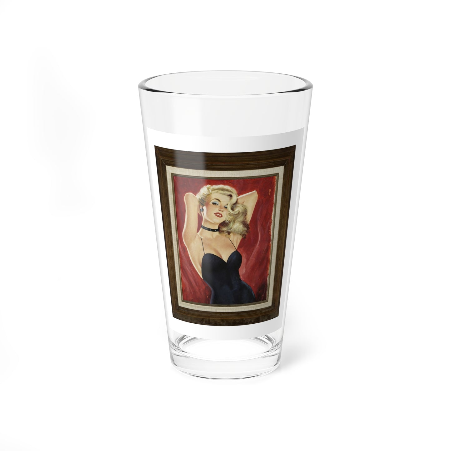 Original Pin-Up, Calendar Illustration (Magazine Illustration) Pint Glass 16oz-16oz-Go Mug Yourself