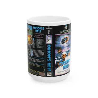 ORIONS BELT (VHS COVER) - White Coffee Mug 15oz - Go Mug Yourself