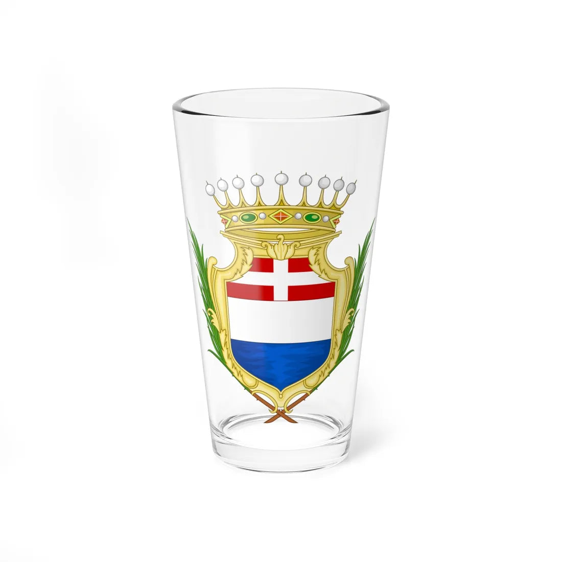 Oristano-Stemma (Italy) (Coat of Arms) Pint Glass 16oz 16oz - Go Mug Yourself