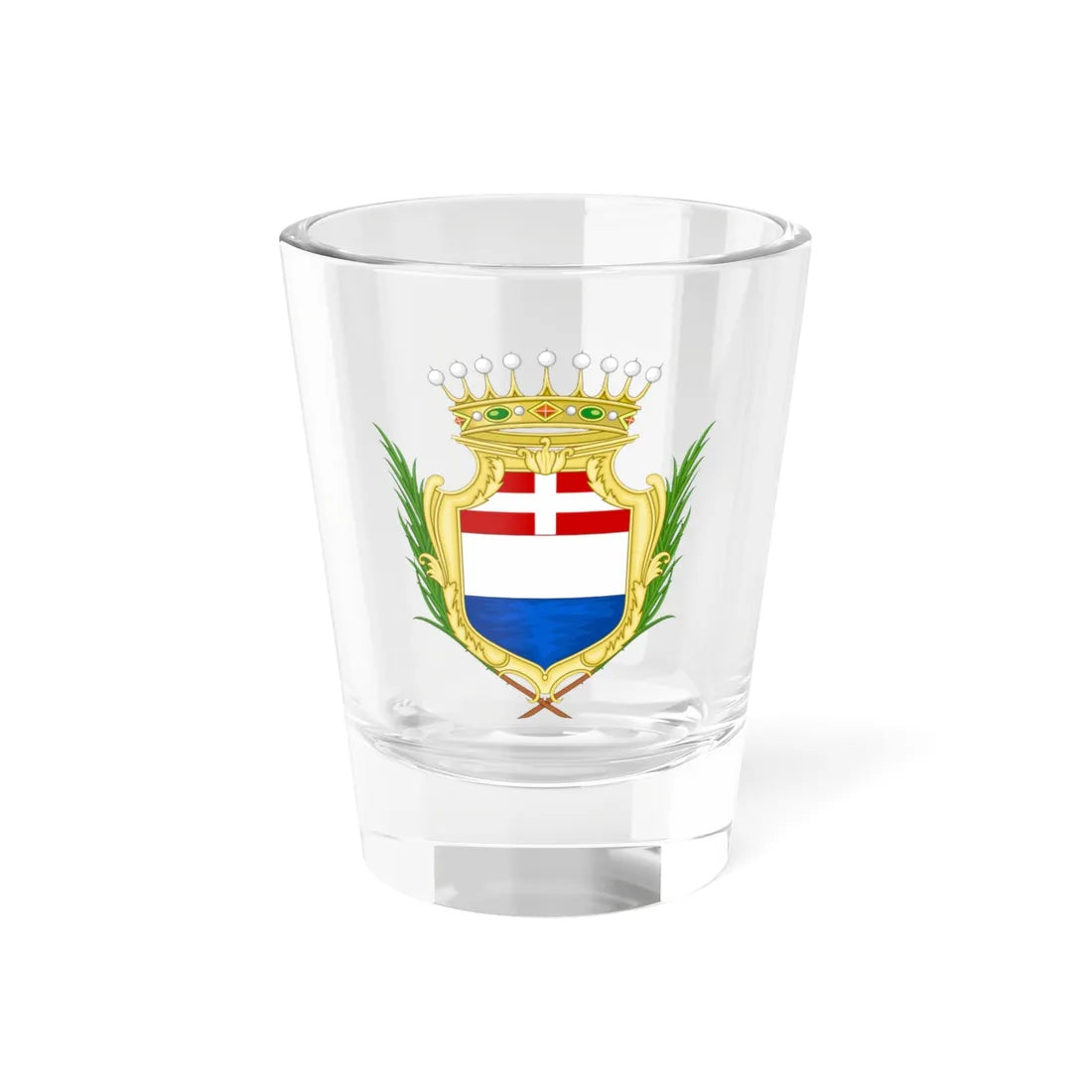 Oristano-Stemma (Italy) (Coat of Arms) Shot Glass 1.5oz 1.5oz - Go Mug Yourself
