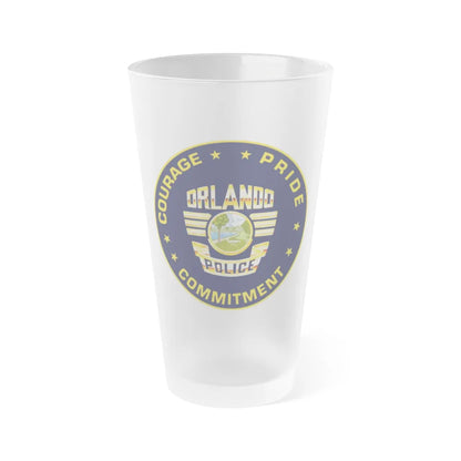 Orlando Police Department - Frosted Pint Glass 16oz-16oz-Frosted-Go Mug Yourself