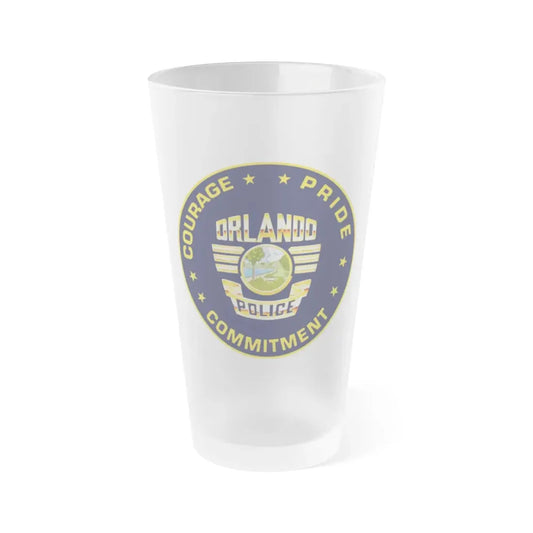 Orlando Police Department - Frosted Pint Glass 16oz 16oz Frosted - Go Mug Yourself
