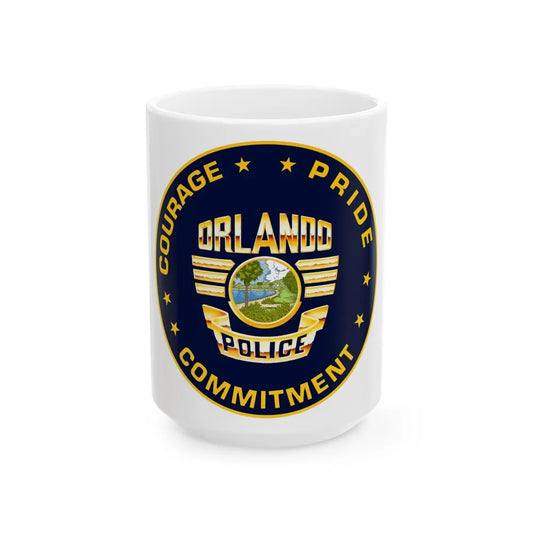 Orlando Police Department - White Coffee Mug-15oz-Go Mug Yourself