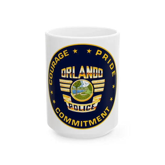 Orlando Police Department - White Coffee Mug 15oz - Go Mug Yourself
