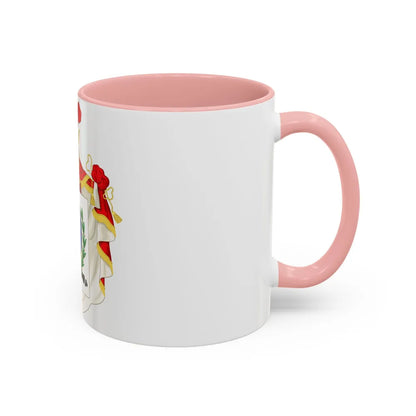 Ornamented Coat of Arms of Chile (1819-1834) Cerro Castillo Version - Accent Coffee Mug - Go Mug Yourself