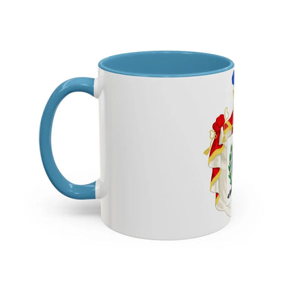 Ornamented Coat of Arms of Chile (1819-1834) Cerro Castillo Version - Accent Coffee Mug - Go Mug Yourself