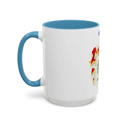 Ornamented Coat of Arms of Chile (1819-1834) Cerro Castillo Version - Accent Coffee Mug - Go Mug Yourself