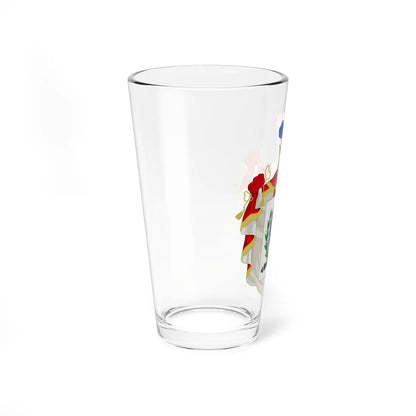 Ornamented Coat of Arms of Chile 1819-1834 Cerro Castillo Version (Chile) (Coat of Arms) Pint Glass 16oz - Go Mug Yourself