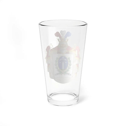 Ornamented Coat of Arms of Chile 1819-1834 Cerro Castillo Version (Chile) (Coat of Arms) Pint Glass 16oz - Go Mug Yourself