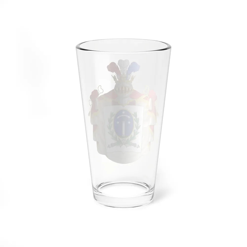 Ornamented Coat of Arms of Chile (1819-1834) Cerro Castillo Version - Pint Glass 16oz-Go Mug Yourself