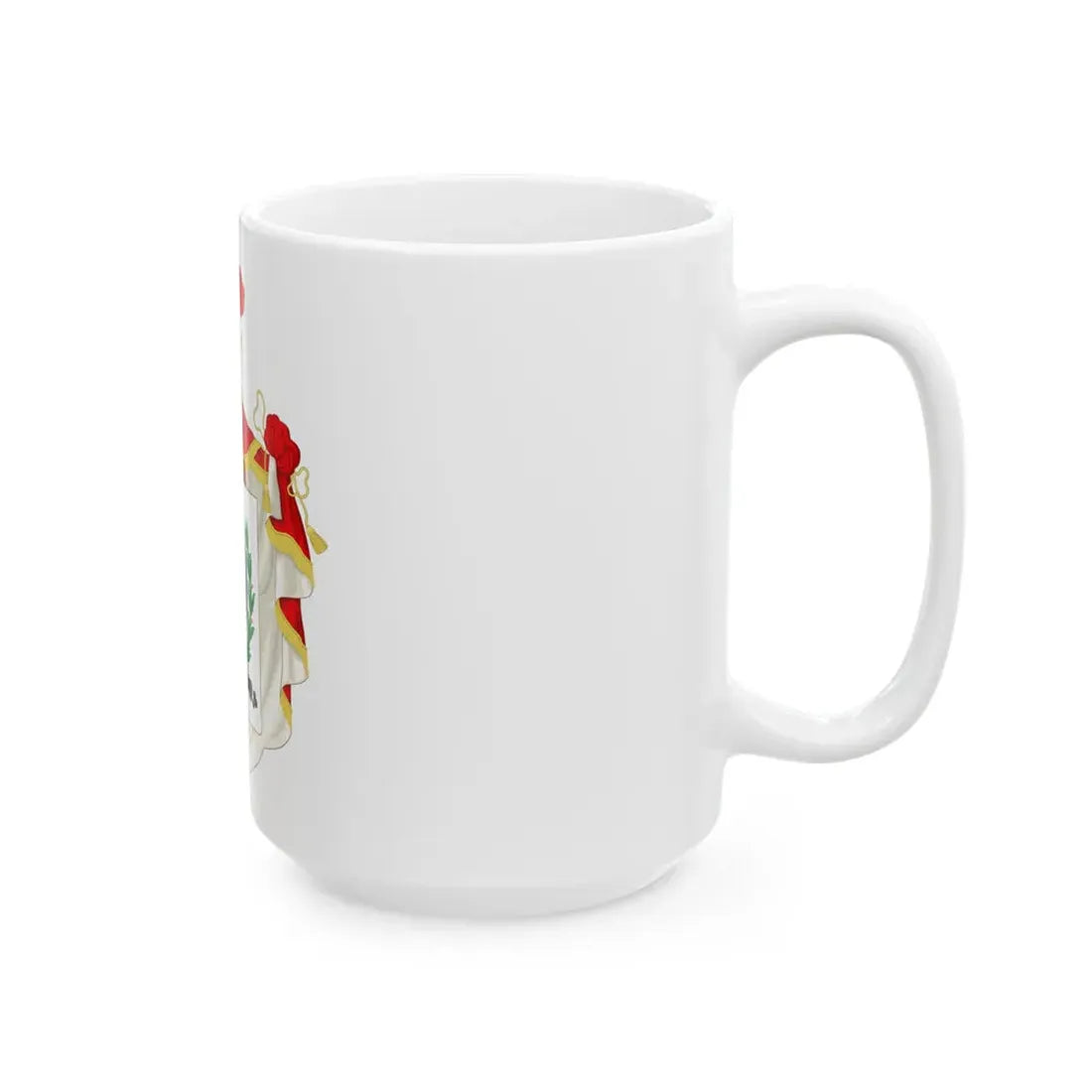 Ornamented Coat of Arms of Chile (1819-1834) Cerro Castillo Version - White Coffee Mug - Go Mug Yourself