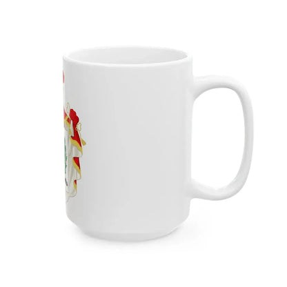 Ornamented Coat of Arms of Chile (1819-1834) Cerro Castillo Version - White Coffee Mug - Go Mug Yourself