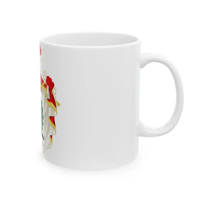 Ornamented Coat of Arms of Chile (1819-1834) Cerro Castillo Version - White Coffee Mug - Go Mug Yourself