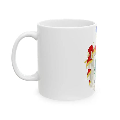 Ornamented Coat of Arms of Chile (1819-1834) Cerro Castillo Version - White Coffee Mug - Go Mug Yourself