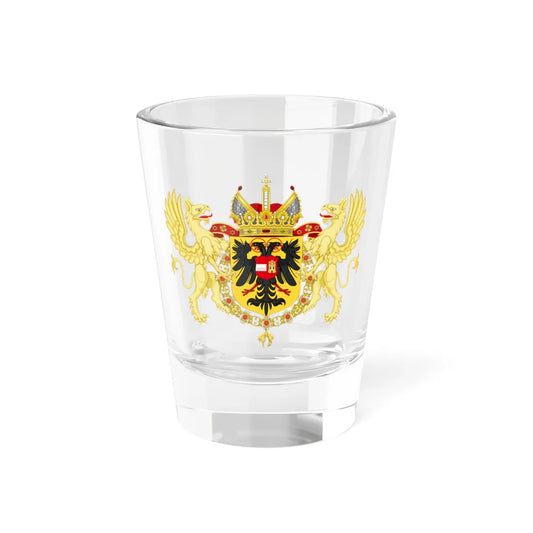 Ornamented Coat of Arms of Ferdinand I Holy Roman Emperor (Germany) (Coat of Arms) Shot Glass 1.5oz 1.5oz - Go Mug Yourself