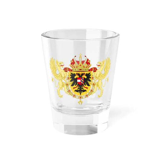 Ornamented Coat of Arms of Ferdinand III Holy Roman Emperor (Austria) (Coat of Arms) Shot Glass 1.5oz 1.5oz - Go Mug Yourself