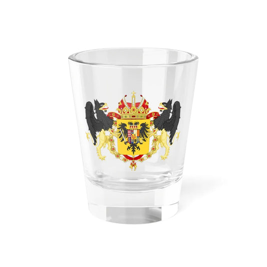 Ornamented Coat of Arms of Francis I Holy Roman Emperor (Austria) (Coat of Arms) Shot Glass 1.5oz 1.5oz - Go Mug Yourself