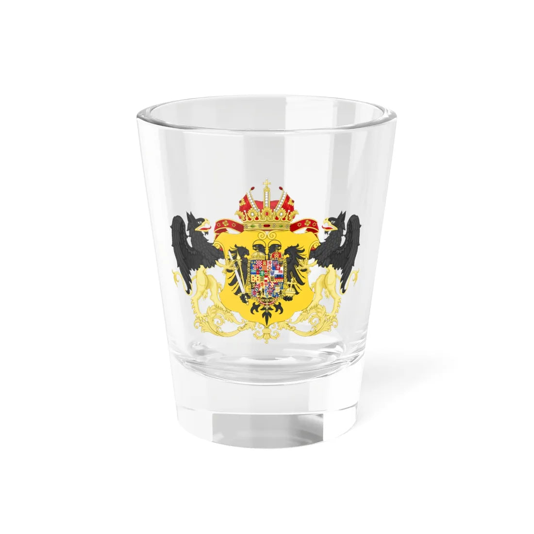 Ornamented Coat of Arms of Joseph II Holy Roman Emperor (Germany) (Coat of Arms) Shot Glass 1.5oz 1.5oz - Go Mug Yourself