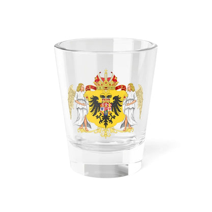 Ornamented Coat of Arms of Maria Theresa Holy Roman Empress (Germany) (Coat of Arms) Shot Glass 1.5oz 1.5oz - Go Mug Yourself