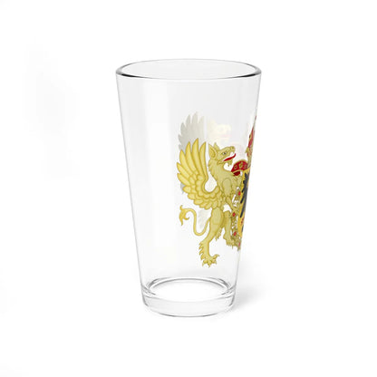 Ornamented Coat of Arms of Matthias Holy Roman Emperor (Austria) (Coat of Arms) Pint Glass 16oz - Go Mug Yourself