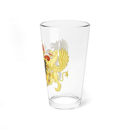 Ornamented Coat of Arms of Matthias Holy Roman Emperor (Austria) (Coat of Arms) Pint Glass 16oz - Go Mug Yourself