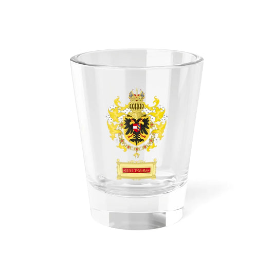 Ornamented Coat of Arms of Maximilian I Holy Roman Emperor (Germany) (Coat of Arms) Shot Glass 1.5oz 1.5oz - Go Mug Yourself