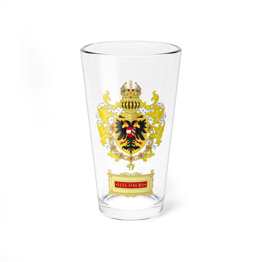 Ornamented Coat of Arms of Maximilian I, Holy Roman Emperor - Pint Glass 16oz 16oz - Go Mug Yourself