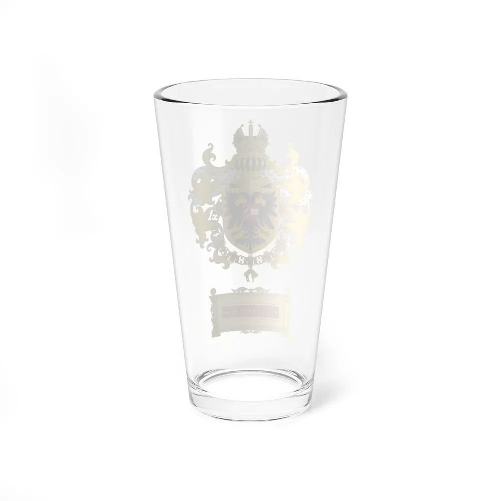 Ornamented Coat of Arms of Maximilian I, Holy Roman Emperor - Pint Glass 16oz-Go Mug Yourself