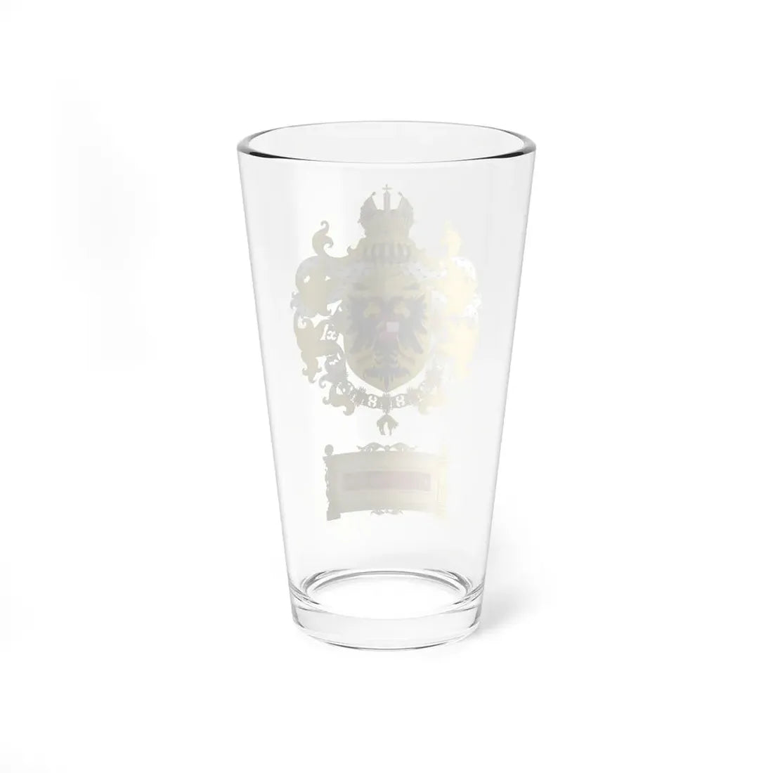Ornamented Coat of Arms of Maximilian I, Holy Roman Emperor - Pint Glass 16oz - Go Mug Yourself