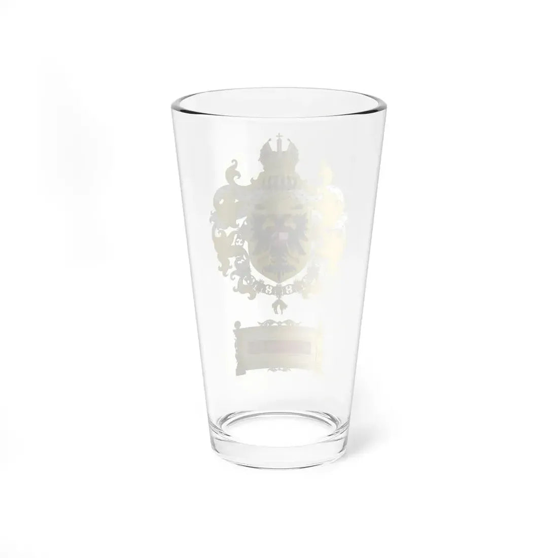 Ornamented Coat of Arms of Maximilian I, Holy Roman Emperor - Pint Glass 16oz - Go Mug Yourself