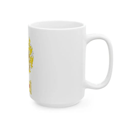 Ornamented Coat of Arms of Maximilian I, Holy Roman Emperor - White Coffee Mug - Go Mug Yourself