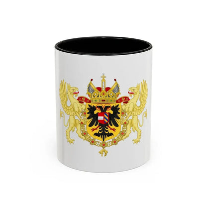 Ornamented Coat of Arms of Maximilian II, Holy Roman Emperor - Accent Coffee Mug 11oz Black - Go Mug Yourself
