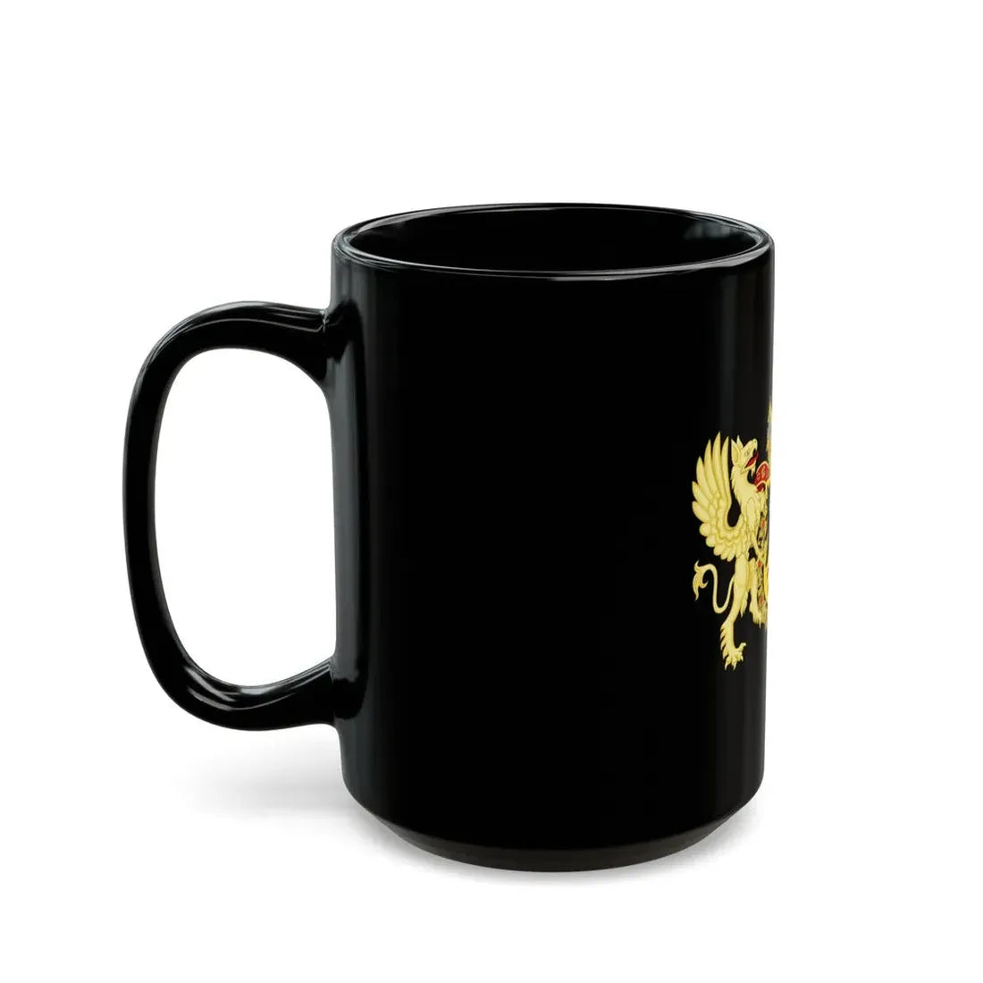 Ornamented Coat of Arms of Maximilian II, Holy Roman Emperor - Black Coffee Mug - Go Mug Yourself