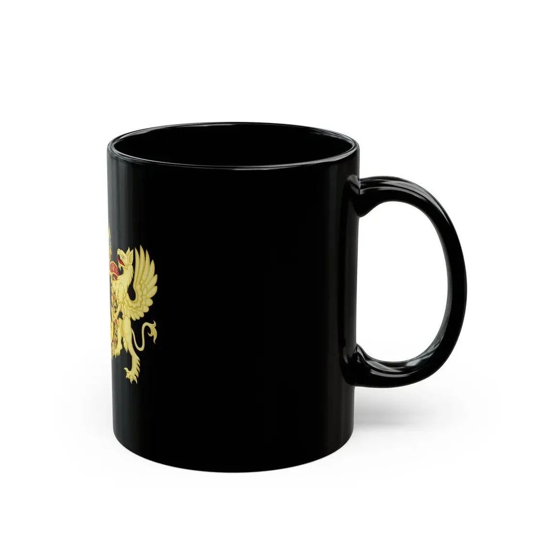 Ornamented Coat of Arms of Maximilian II, Holy Roman Emperor - Black Coffee Mug - Go Mug Yourself
