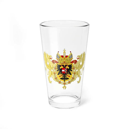 Ornamented Coat of Arms of Maximilian II, Holy Roman Emperor - Pint Glass 16oz 16oz - Go Mug Yourself