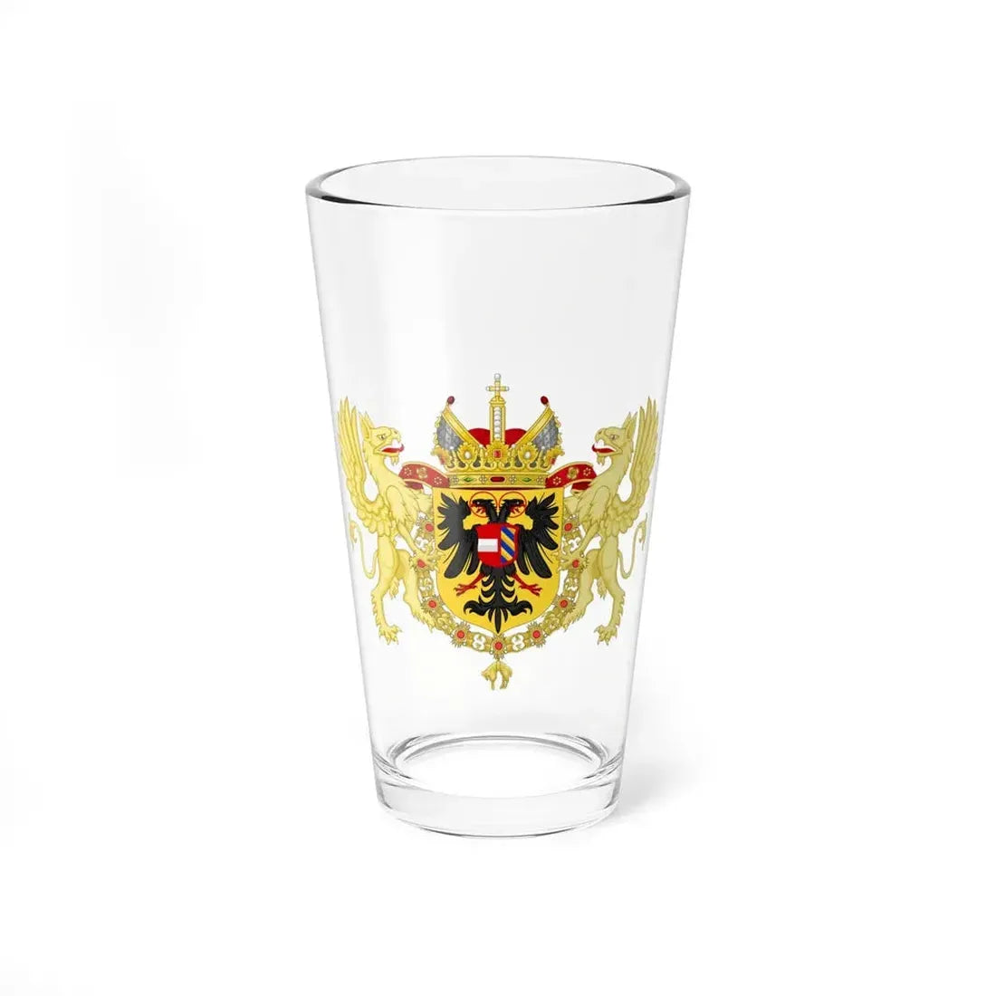 Ornamented Coat of Arms of Maximilian II, Holy Roman Emperor - Pint Glass 16oz - Go Mug Yourself
