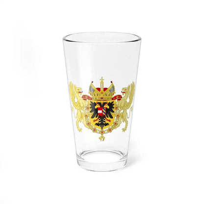 Ornamented Coat of Arms of Maximilian II, Holy Roman Emperor - Pint Glass 16oz - Go Mug Yourself