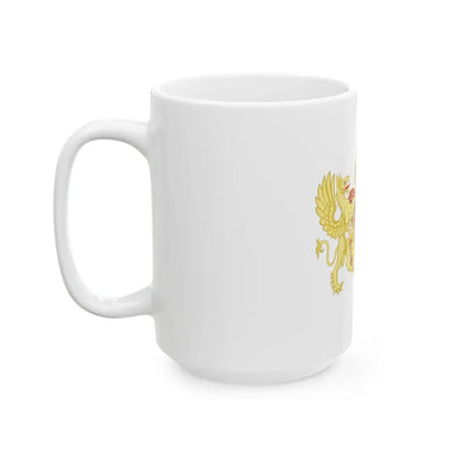 Ornamented Coat of Arms of Maximilian II, Holy Roman Emperor - White Coffee Mug - Go Mug Yourself