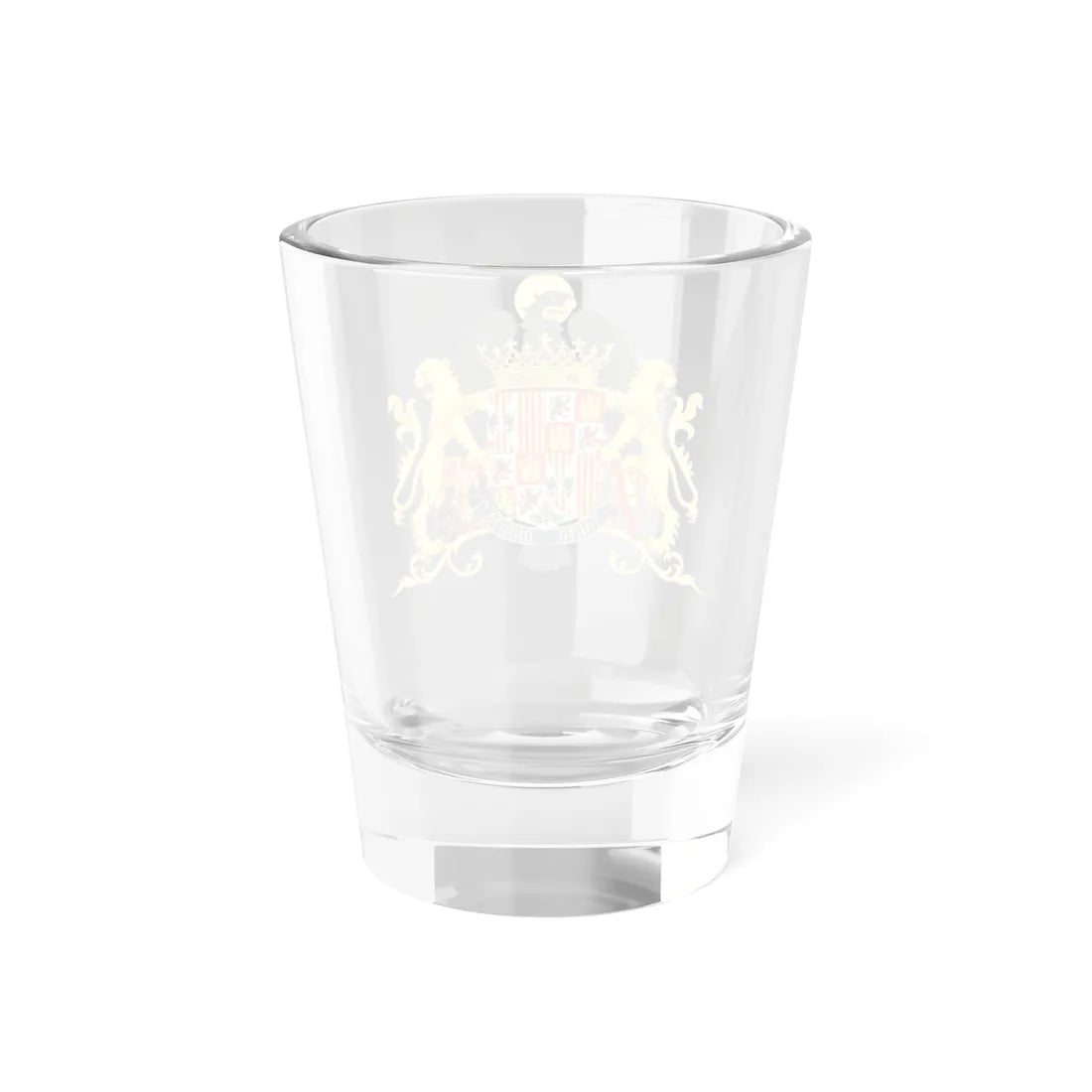 Ornamented Coat of Arms of Queen Isabella of Castile 1492-1504 (Spain) (Coat of Arms) Shot Glass 1.5oz - Go Mug Yourself