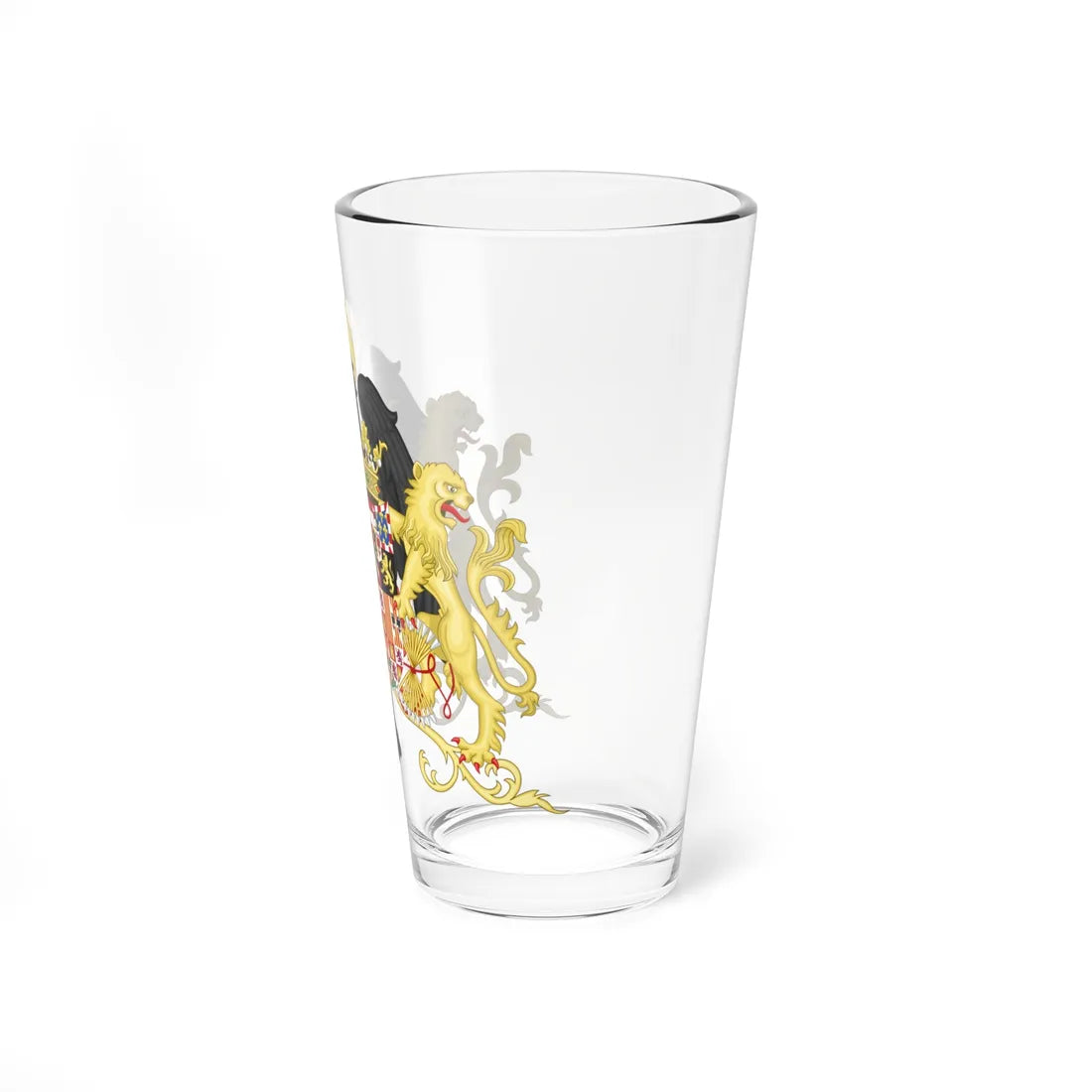 Ornamented Coat of Arms of Queen Joanna of Castile (Spain) (Coat of Arms) Pint Glass 16oz - Go Mug Yourself