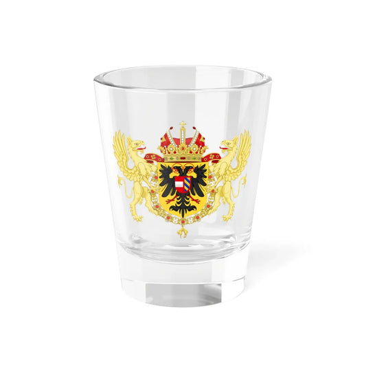 Ornamented Coat of Arms of Rudolf II Matthias and Ferdinand II Holy Roman Emperors (Austria) (Coat of Arms) Shot Glass 1.5oz 1.5oz - Go Mug Yourself