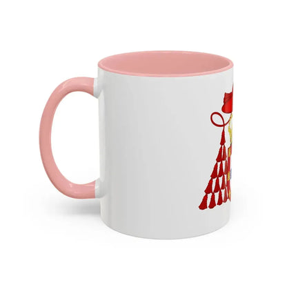 Ornamented Royal Coat of Arms of Cardinal Henry I of Portugal - Accent Coffee Mug - Go Mug Yourself