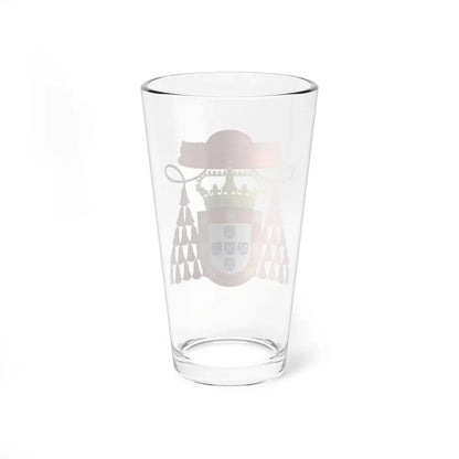 Ornamented Royal Coat of Arms of Cardinal Henry I of Portugal - Pint Glass 16oz - Go Mug Yourself