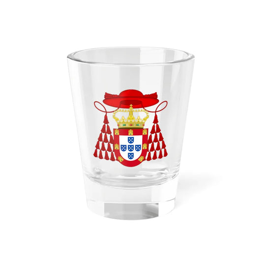 Ornamented Royal Coat of Arms of Cardinal Henry I of Portugal - Shot Glass 1.5oz 1.5oz - Go Mug Yourself