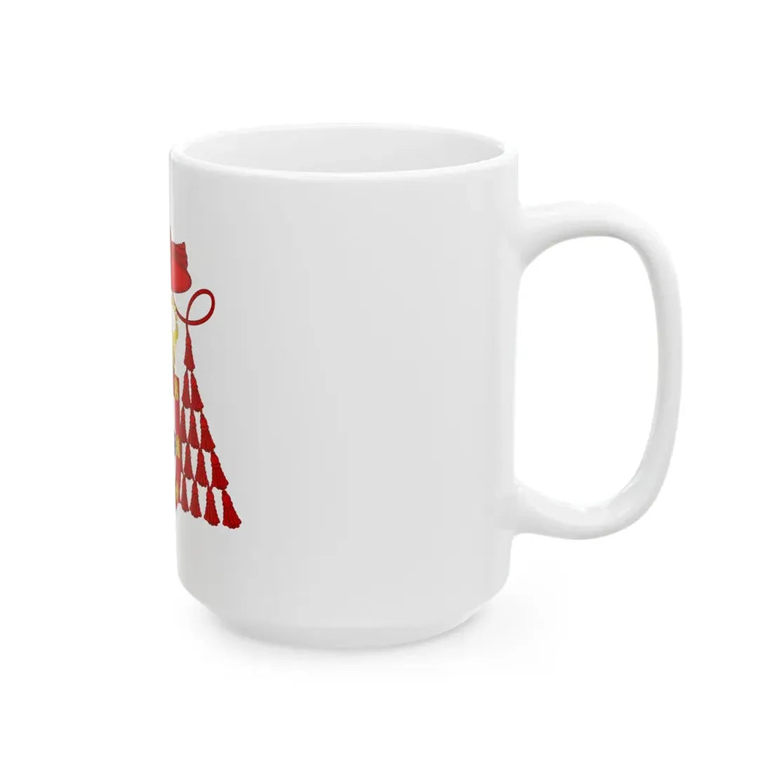 Ornamented Royal Coat of Arms of Cardinal Henry I of Portugal - White Coffee Mug - Go Mug Yourself