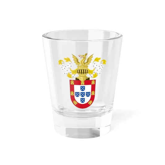 Ornamented Royal Coat of Arms of Portugal Philip I (Portugal) (Coat of Arms) Shot Glass 1.5oz 1.5oz - Go Mug Yourself